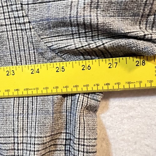 Portuguese Flannel Short Sleeve Button Front Shirt Men's 3XLT 3XL Tall Pocket - Picture 4 of 8