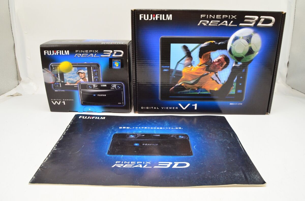 Rare Fujifilm Fuji FinePix REAL 3D W1 10.0MP Digital Camera Rare Fujifilm Fuji FinePix REAL 3D W1 10.0MP Digital Camera