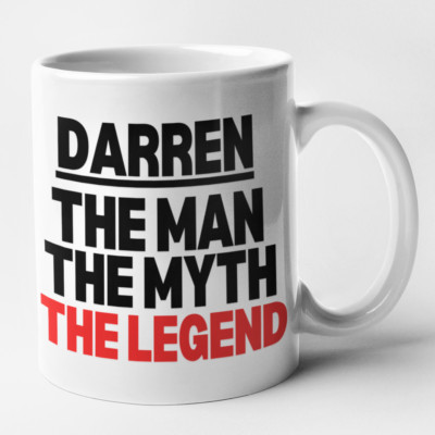 Personalisierte TASSE The MAN The MYTHOS The LEGEND Tasse Weihnachten Geburtstag