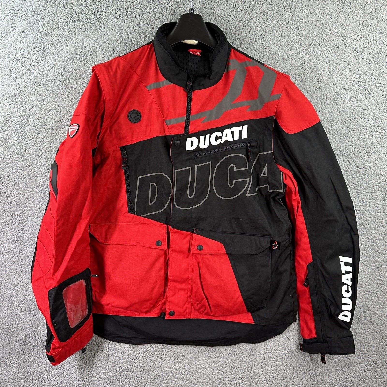 Ducati Scott Enduro Multistrada MTS Textile Jacket Vest Red Black Size ducati-scott-enduro-multistrada-mts-textile-jacket-vest-red-black-size