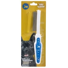 JW Gripsoft 65017 Flea Comb, Grey/Yellow, 10.8 x 0.8 x 4 inches; 0.8 Ounces