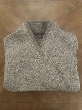 Eddie Bauer Women's Gray Pullover Mock Neck Sweater Size Medium