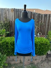 CARVE DESIGNS Side Shirring Tunic TOP XL Lace Up Blouse Stussy Uniqlo Hot Topic