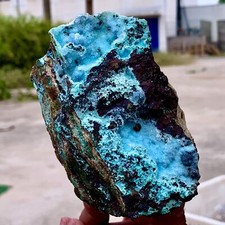 1.68LB Natural blue texture stone crystal,Heteropolar of Chinese blue aragonit