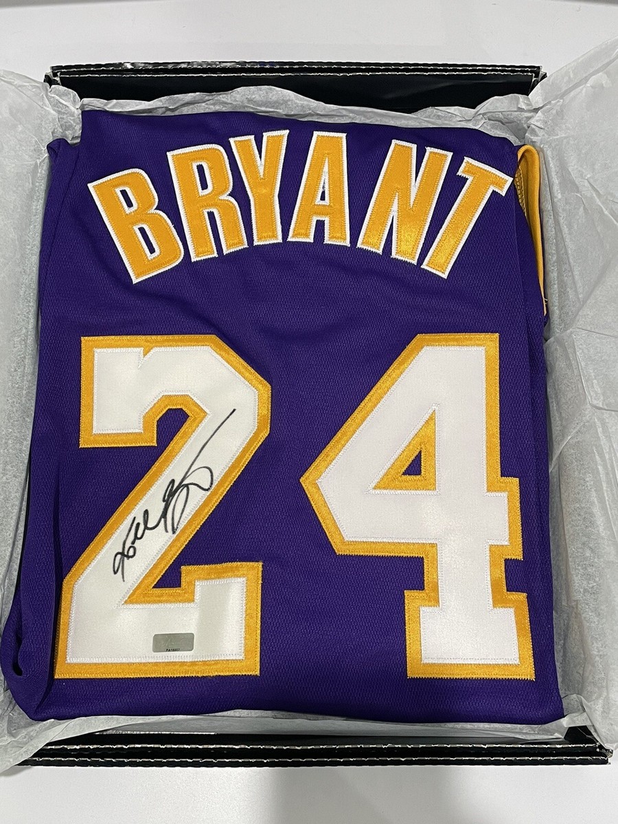 KOBE BRYANT BLACK MAMBA 🐍 Signed Lakers AUTHENTIC Jersey (PANINI