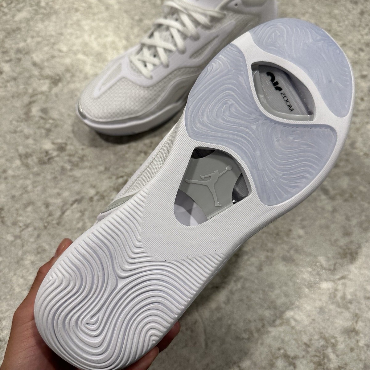 Jordan Tatum 1 White/Grey バスケットボールシューズ Size 11 - Jordan Tatum 1 TB Pure Money White Grey Basketball Shoes