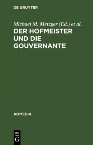 Thumbnail - Der Hofmeister Und Die Gouvernante Ein Lustspiel In 5 Aufzügen 6743