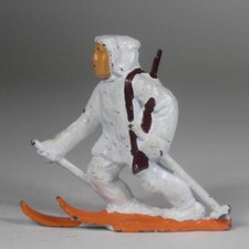 Manoil Finn Ski Trooper M125 Dimestore Original Paint Barclay