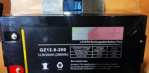 Batteria Lifepo4 12v 200Ah BMS 5000 cicli 💯% DOD barca camper sistema solare - Imagen 9 de 11