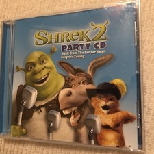 Shrek 2 Party CD with 6 Songs Sung by Shrek Characters 6 Bonus Karaoke Tracks
