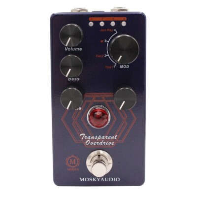 未使用Mosky Audio Transparent Overdrive Mosky Audio Transparent Overdrive Guitar Pedal 4 Controls Vol Bass