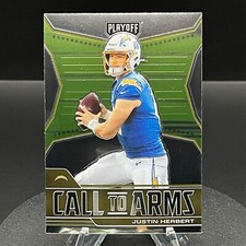 2021 Playoff Football - Justin Herbert - CALL TO ARMS #CA-JHE MINT
