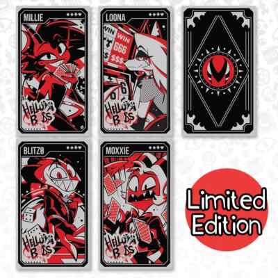 Helluva Boss LVL UP Expo Las Vegas Series Metal Cards Limited