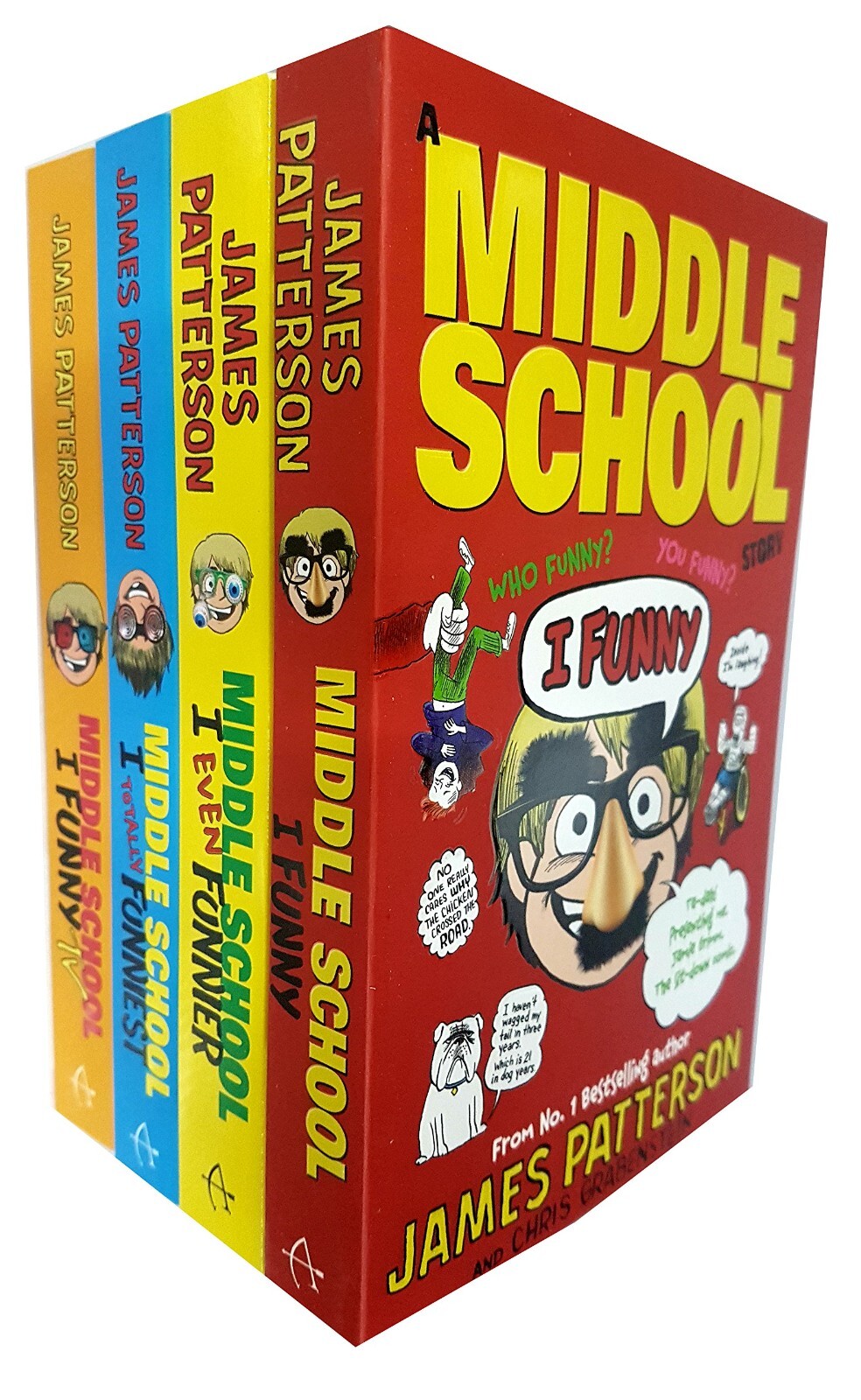 James patterson i funny series 4 books collection set (i funny, i even funnier)