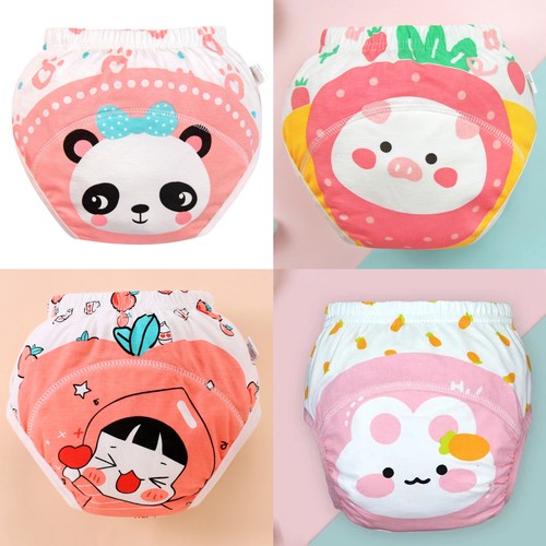 4PCS Baby Waterproof Diapers Pee Shorts Underwears Reusable Soft Ecological Cott - Picture 9 of 12