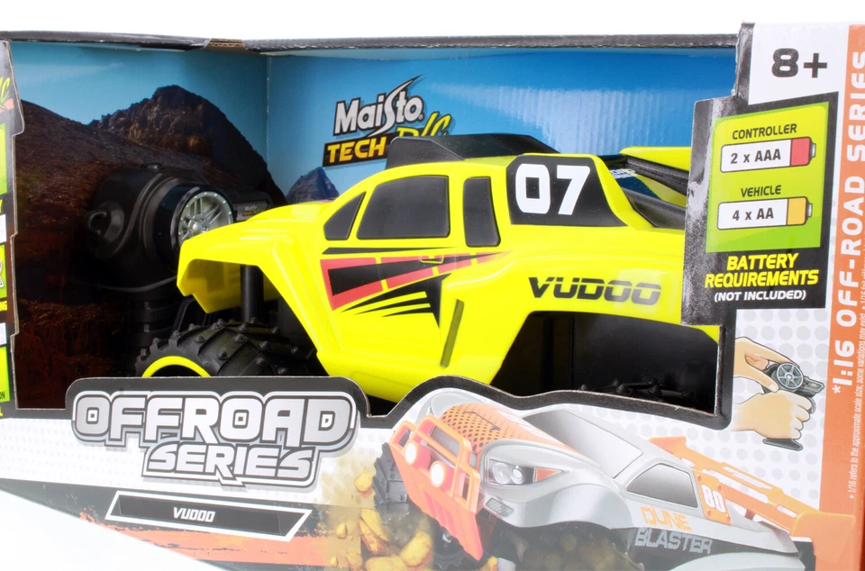 Off-Road Vudoo #07, Yellow - Maisto 82700 - 1/16 Scale Remote Control Car - Image 3 of 3