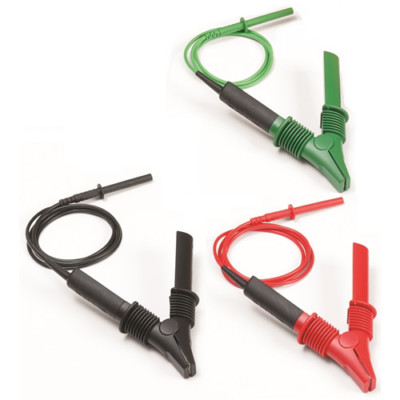 Fluke TLK1550-RTLC Integral Test Leads/Clamps (Red, Black, Green)
