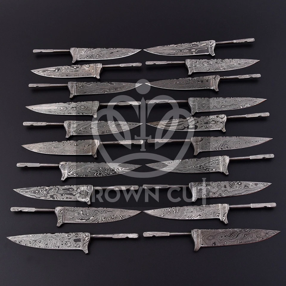 20 x Damascus steel, Damask Blades, Hunting Nickers, Costumes Bavarian Blades - Bild 4 von 4