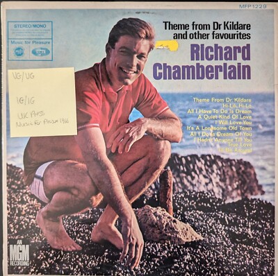 Richard Chamberlain Theme From Dr Kildare Vinyl Record VG/VG 1966