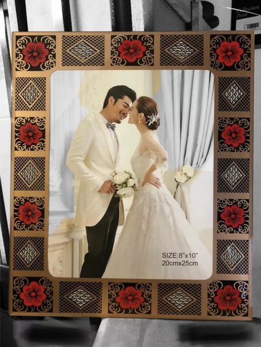 Crown Derby Design Photo Frame Glass Rectangular Picture Size 8x10 - Picture 1 of 2