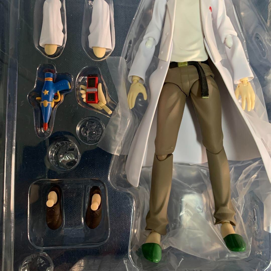 Figma 196 Steins Gate Rintaro Okabe Action Figure Max Factory GOOD