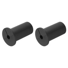 2Pcs Wall Grommets for Cables 1 Inch Cable with 7.5mm Hole, Silicone Black
