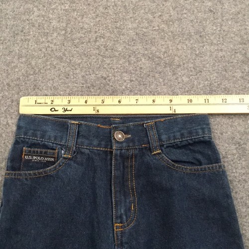 U.S. Polo ASSN Boys Sz 6 Shorts Blue Dark Washed Denim Summer Preppy Outdoor - Picture 5 of 6