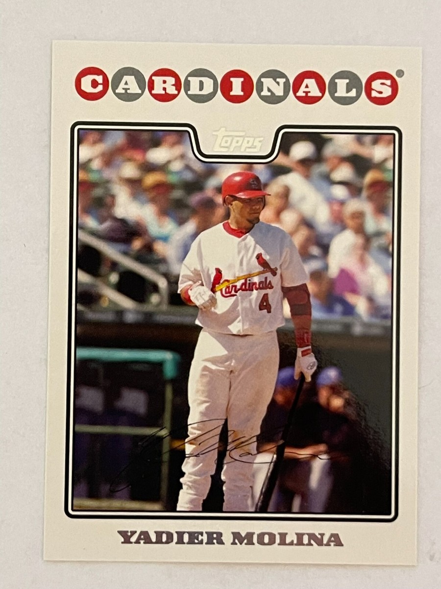 2008 TOPPS YADIER MOLINA #660 CATCHER ST. LOUIS CARDINALS BASEBALL