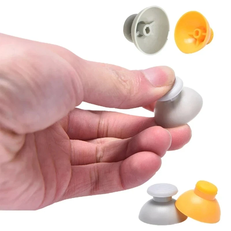 10 pieces GameCube Joystick Analog Stick Caps Covers 10 L Grey And 10 R Yellow - Image 2 of 4