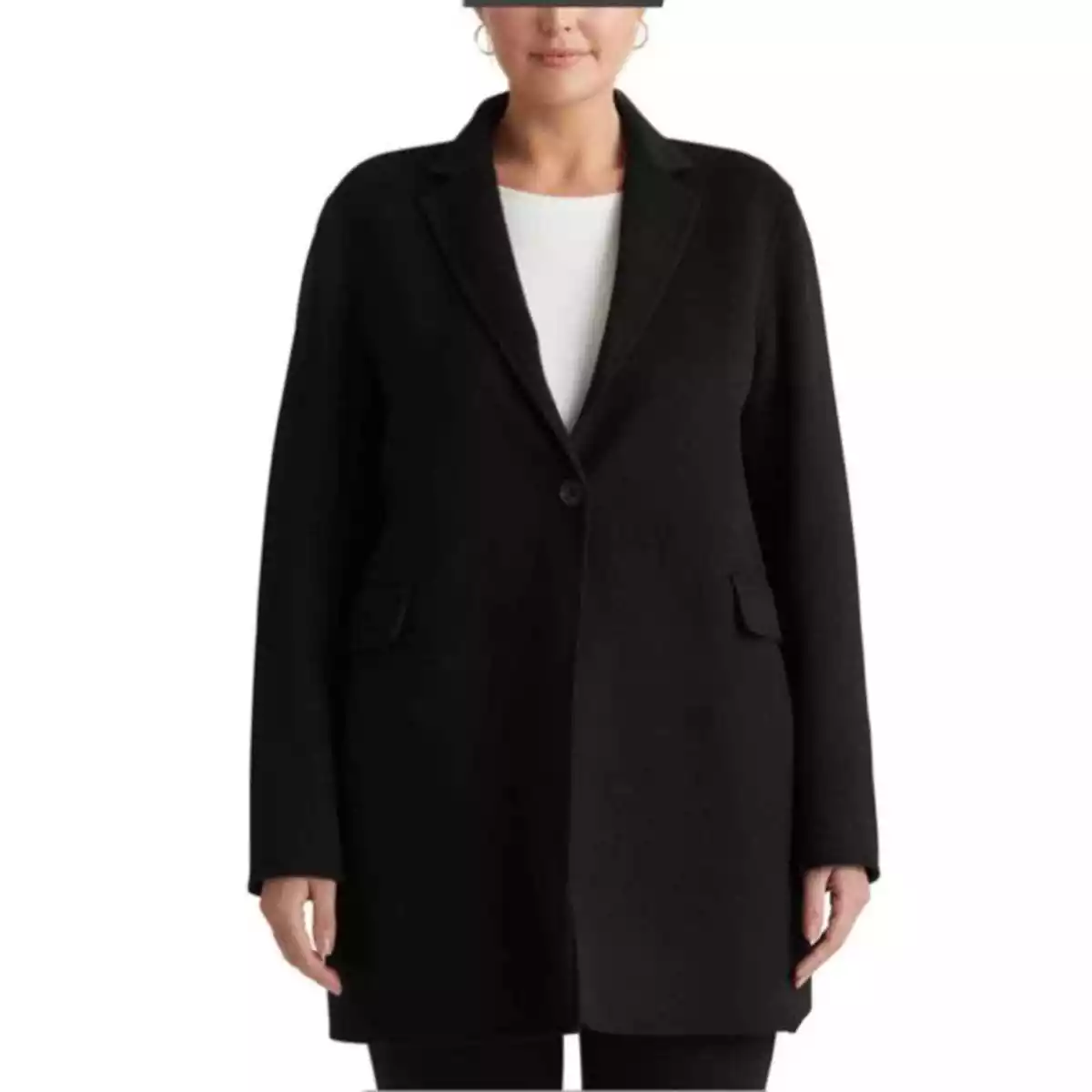 Lauren Ralph Lauren Double Face Wool Blend Jacket in Black NWT Size 2X