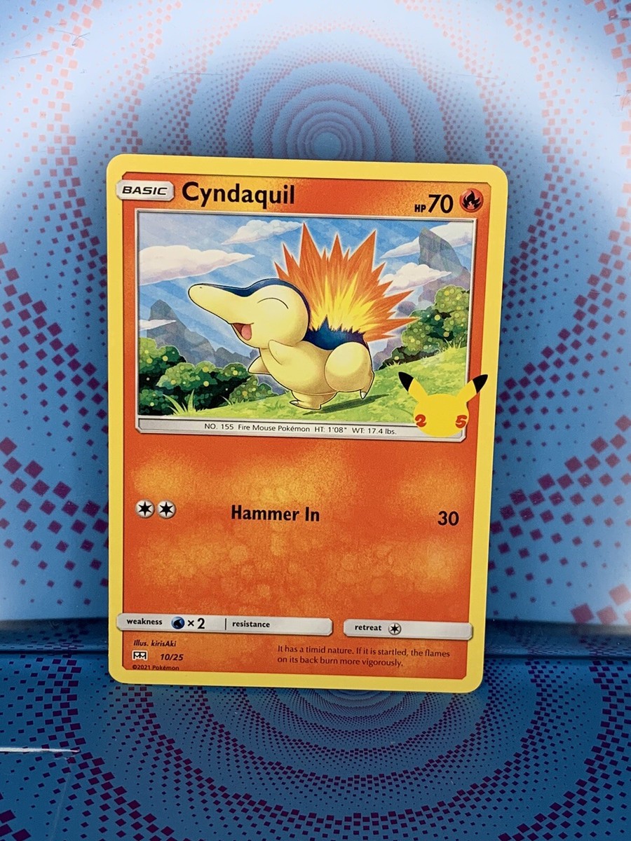Cyndaquil 10/25 2021 McDonalds 25th Anniversary Pokemon Promo Non