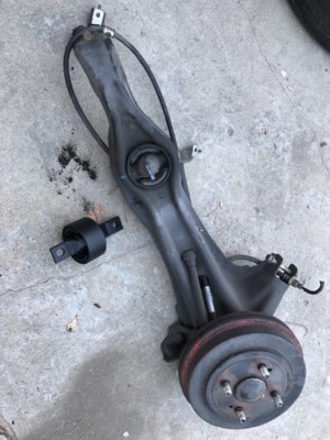 Used 96-00 Honda Civic rear left trailing control arm. New bushing. drum brake