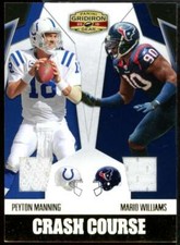 Peyton Manning Mario Williams 2010 Panini Gridiron Gear Crash Course Jerseys #3 