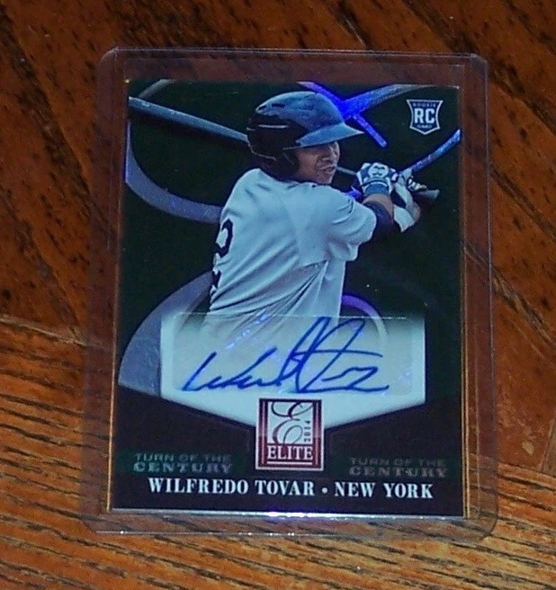 2014 Donruss Elite Signatures Turn of the Century Wilfredo Tovar Rookie Auto RC - Image 3 of 3