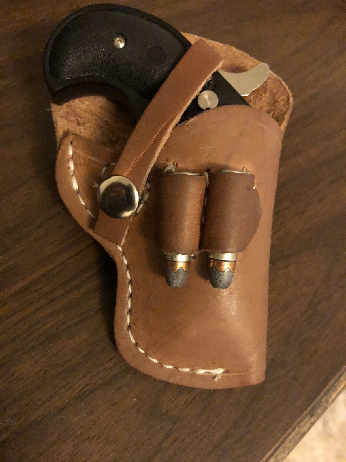 Leather Belt Holster Fits Cobra Davis Derringer 2.75
