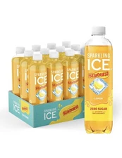 Sparkling Ice STARBURST Lemon, Zero Sugar Flavored Sparkling Water