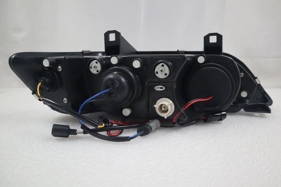 For BMW Z3~1996~2002~Black Pair Projector LED Halo Angel Eye Headlights RHD — 第 3/4 张图片