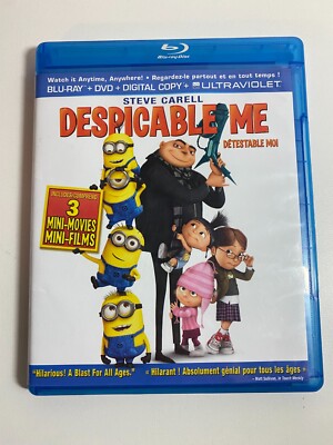 DESPICABLE ME (BLU-RAY + DVD + DIGITAL COPY + ULTRAVIOLET COPY) English & French