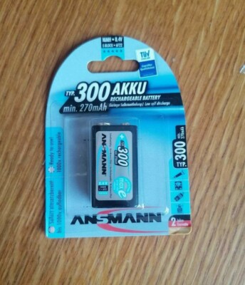 ANSMANN 300 AKKU Rechargeable Battery NEU min 270mAh