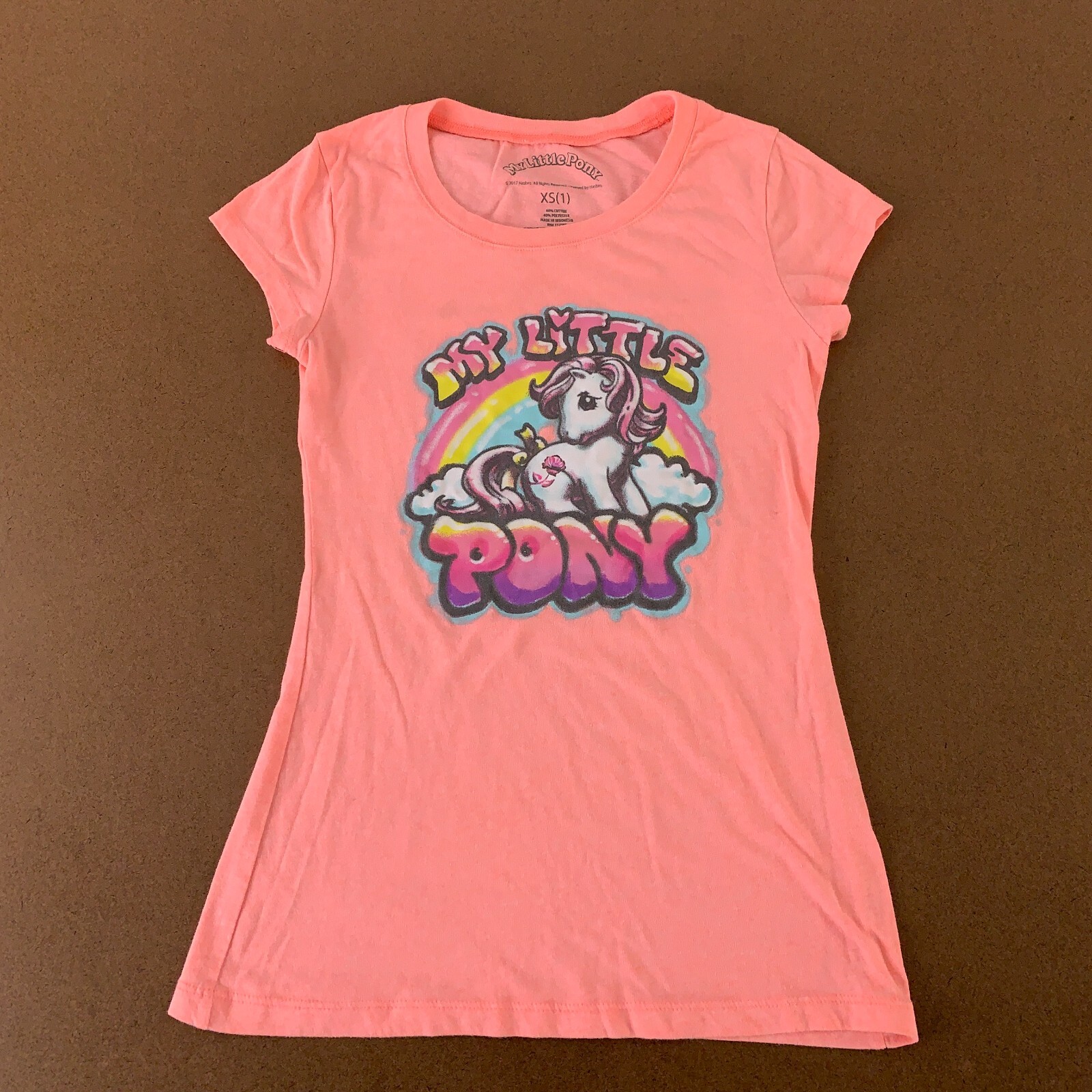 Maglietta grafica girocollo manica corta rosa My Little Pony Juniors taglia XS (1)