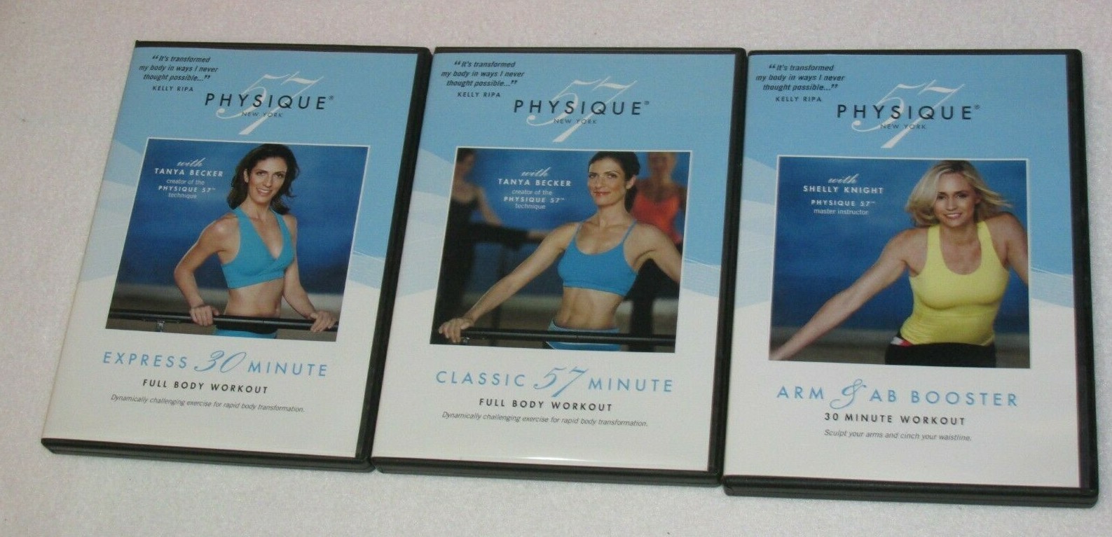 Physique 57 DVDs Full Body Workout/30 Minutes Express/Arm Ab