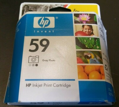 Hb Ink59 Printer HP Inkjet Print Cartridge 59 Gray Photo C9359AN#140 | eBay