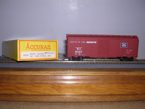 Coche de caja ACCURAIL #3222 Rock Island "B.C.Red" 40' AAR #24064 H.O.1/87 | Zustand: New