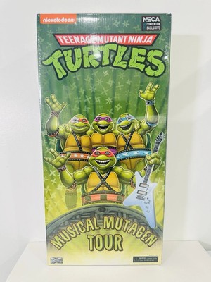 NEW NECA TMNT Musical Mutagen Tour 7'' Action Figure 4 Pack Exclusive Sealed 