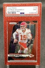 2024 Prizm 138 Patrick Mahomes No Huddle Red /75 PSA 9  Chiefs Red COLOR MATCH
