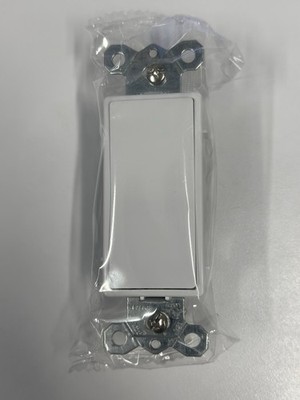 10x Decora Rocker Switches + 5x 2-Gang Wall Plates White Set   NEW Bundle