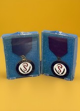 Vintage 1970  s 100 Meter Fly 200 Meter Backstroke Swim High School Medals 2 1st