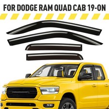 Side Window Deflectors Rain Guards for 2019-2027 Dodge RAM Quad Cab