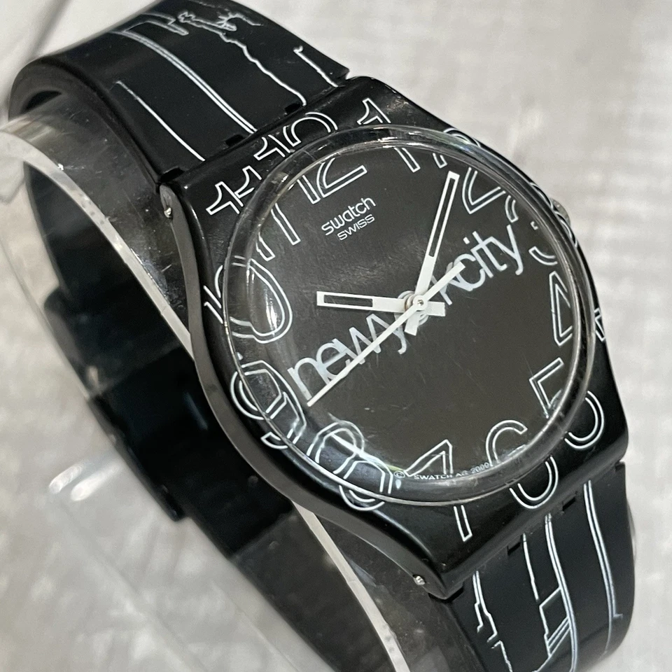 Reloj Swatch GZ209 Lines in the Sky NYC 2009 batería nueva funcionando Foto 3 de 4