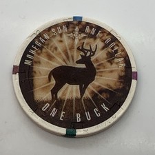 Mohegan Sun Casino $1 Chip Uncasville CT Connecticut H&C